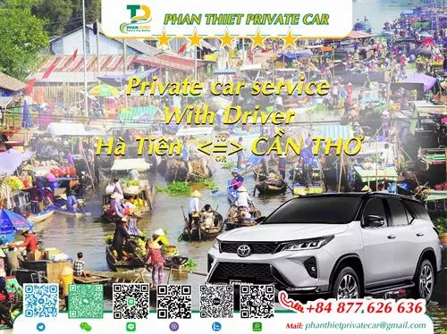 Car rental Rach Gia <=> Ben Tre (private car with driver)